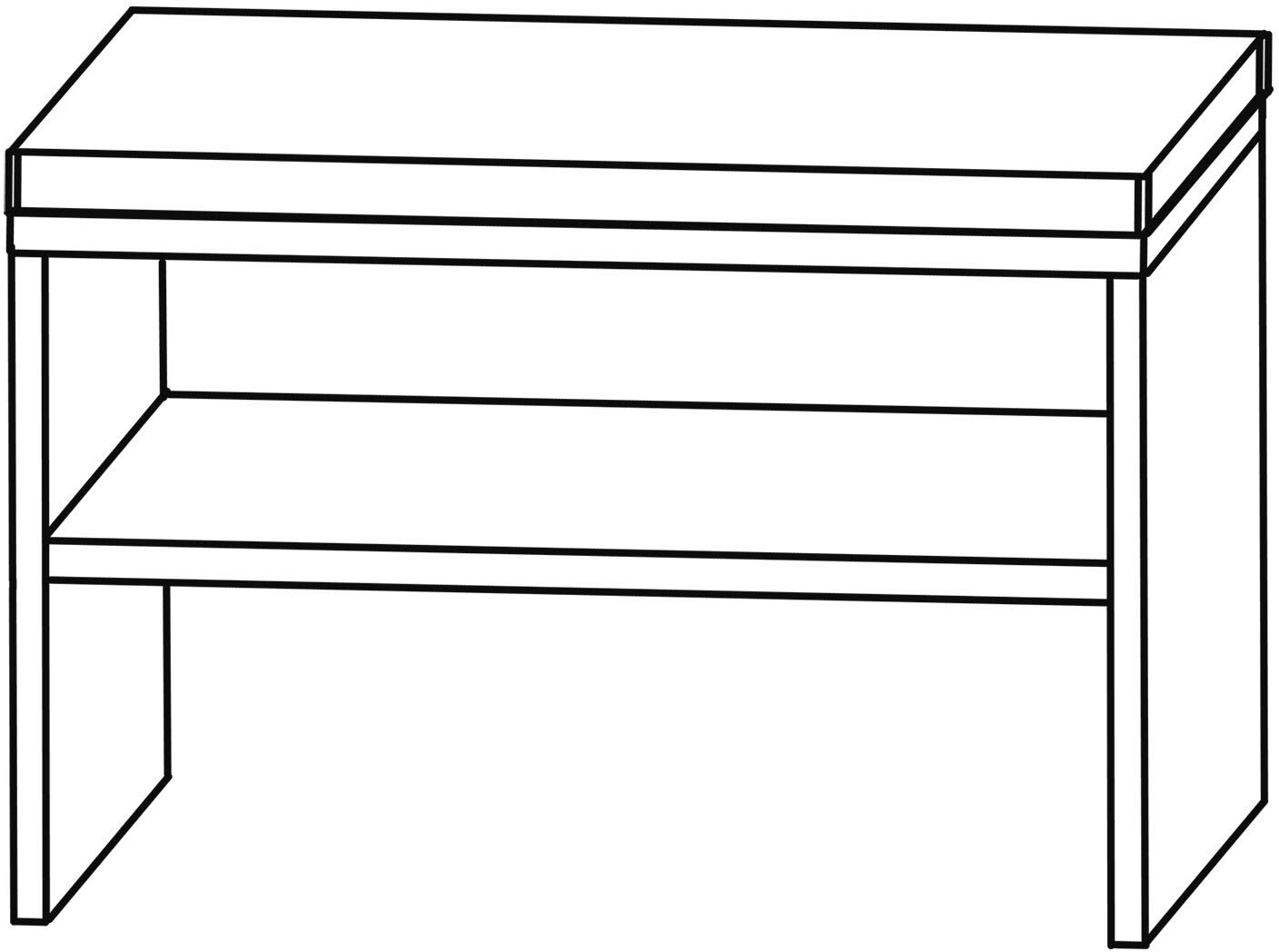 Puris Universal Sitzbank 60 cm mit Sitzkissen aus Kunstleder