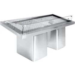 Fischvitrine Selbstbedienung 1.9 Edelstahl, fahrbar, 1880 mm