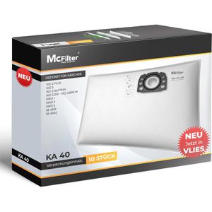 McFilter Staubsaugerbeutel KA 40, für Nass-Trockensauger Kärcher WD 2 Plus & WD 3, 10 Stück