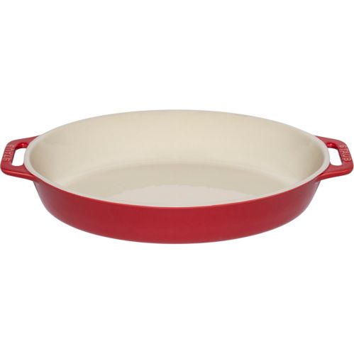 Staub Auflaufform Keramik, oval, Kirsche, 29cm