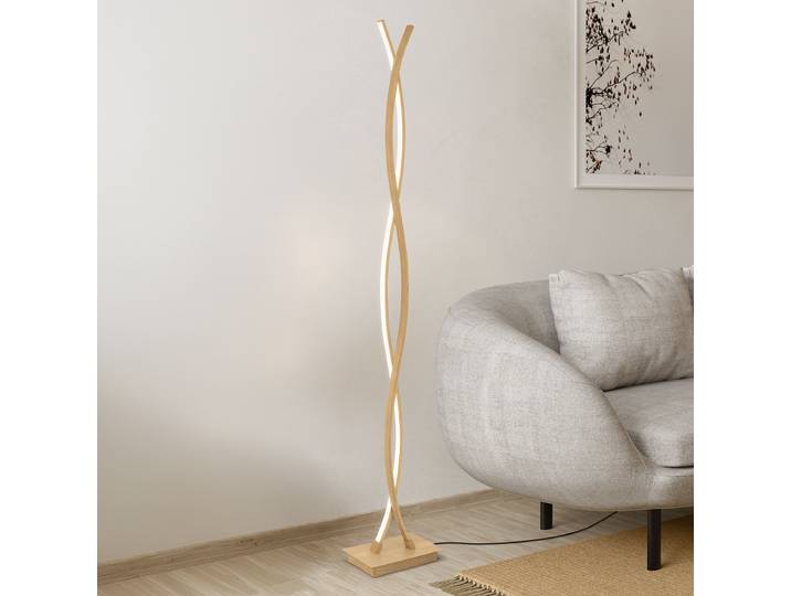 Lampadaire LED 23 x 11 x 143cm Argenté Aluminium / acier laqué Polycarbonate LED Module LED