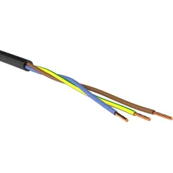H03VV-F 3G0,75 - Leichte PVC-Schlauchleitung, schwarz, Ring50m