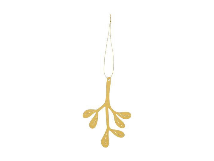 Cooee Design Mistletoe suspension de Noël, lot de 2 Laiton, 12 cm