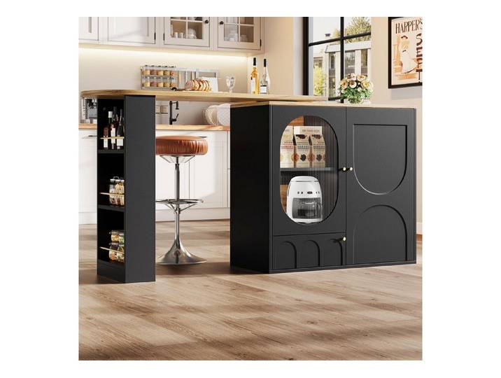 LuxusKollektion Bartisch Ausziehbarer Bartisch mit Stauraum (1-St)