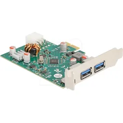 DELOCK 90229 - PCIe x1 > 2x extern USB 3.0 Typ A, 1x Type-C, 30 W