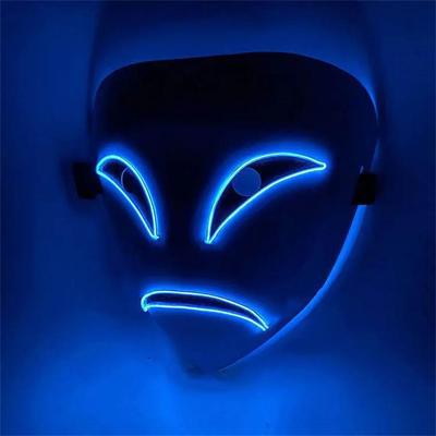 Inspired Living GlowGrin LED Clown Mask Light Up LED Clown Mask For Halloween, Cosplay & Scary Party Costumes c