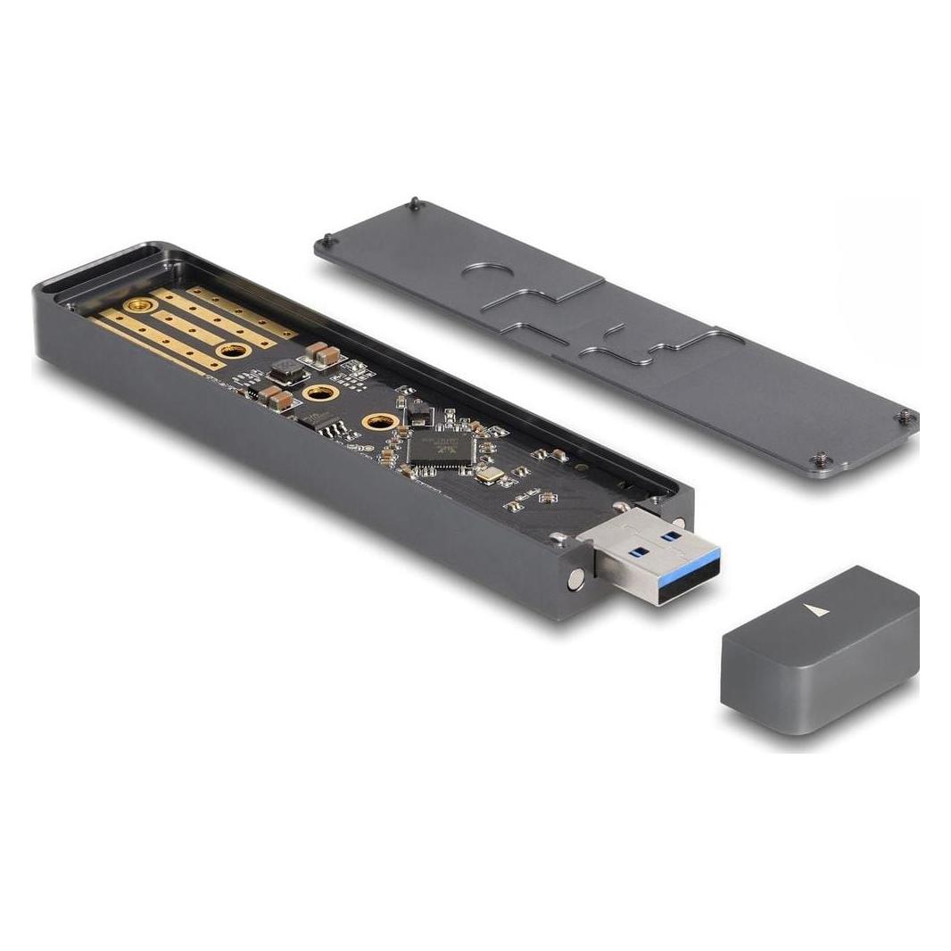 Delock Externes Gehäuse für M.2 NVMe PCIe SSD oder SATA SSD (M.2) (42021)