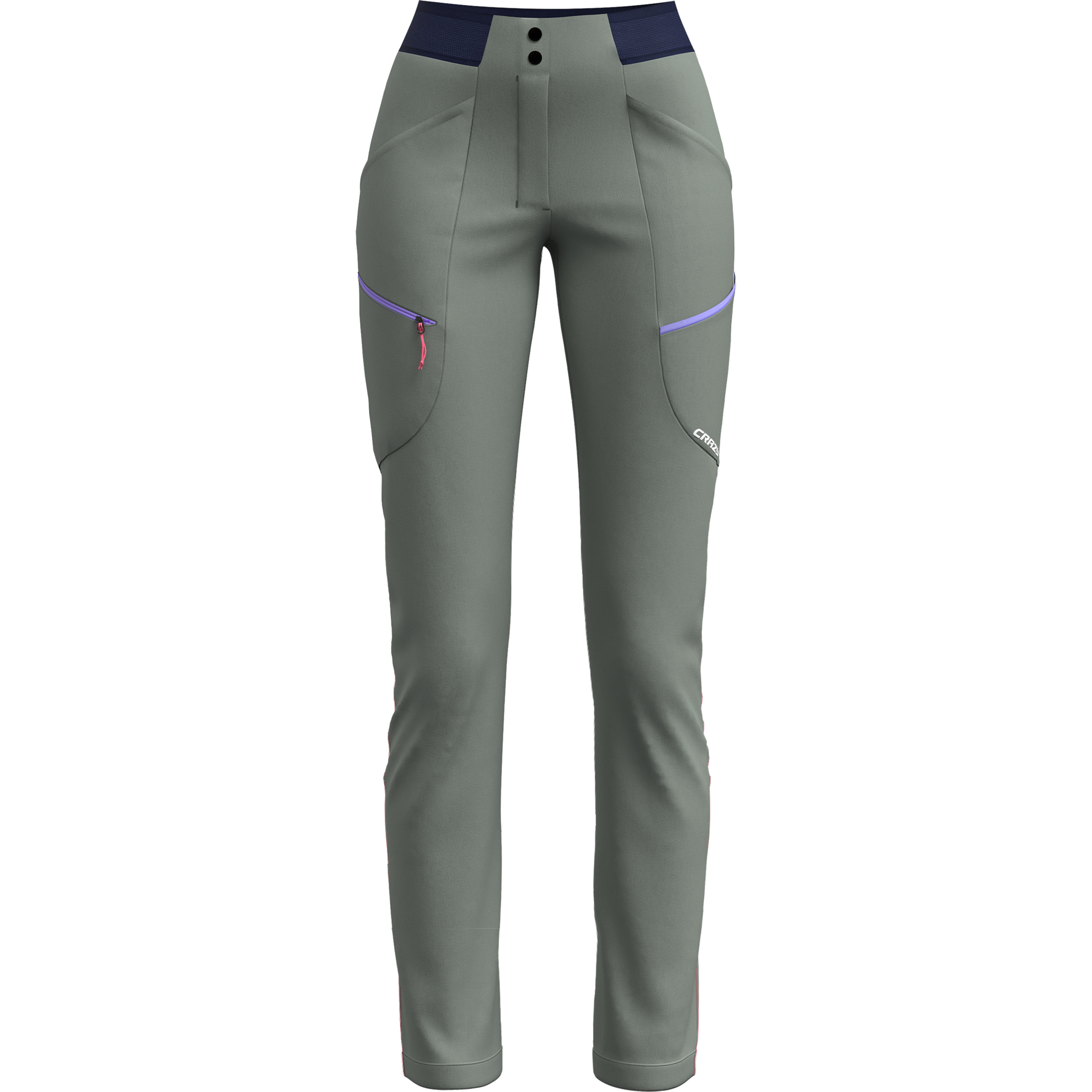 Crazy Traverse Hose Damen Wanderhose grau Größe M Camping Elastisch