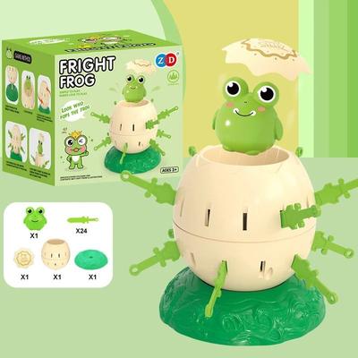 Uplift Essentials "Mini Novelty Educational Pop Up Toy Interactive ""Pirate Bucket"" Style Game green"