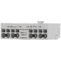 Eaton 199325 Normal-Hilfsschalter, NHI-E, 1 S, 1 Ö, frontseitig anbaubar, Push-in-Klemmen NHI-E-11-PKZ0-PI  - 5 Stück