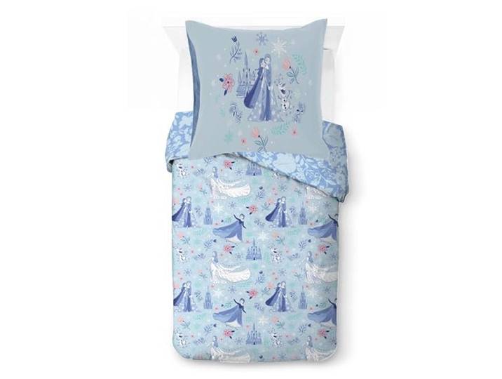 Jay Franco Kids Disney Frozen Bettwäsche-Set – Superweiche Bettwäsche mit Kissenbezug, NUR BEZUG, Bettdecke Nicht enthalten, blau, 2-teilig, Einzelbett