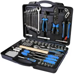 SW-Stahl, Werkzeugkoffer, 06970L Werkzeugkoffer universal, 1/4, 1/2 Zoll 120-teilig I Werkzeugbox mit Werkzeug I Werk (120 Teile)