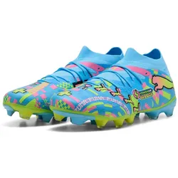 PUMA Future 9 Match Advanced Level FG/AG Fußballschuhe 01 - PUMA white/blue glimmer/pink glimmer/yellow alert 44.5