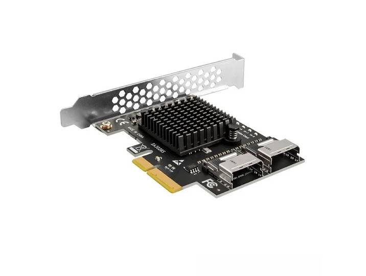 Carte d'extension PCIe vers SFF-8087 SATA 3.0, adaptateur de disque dur Mini SAS SATA 8 ports