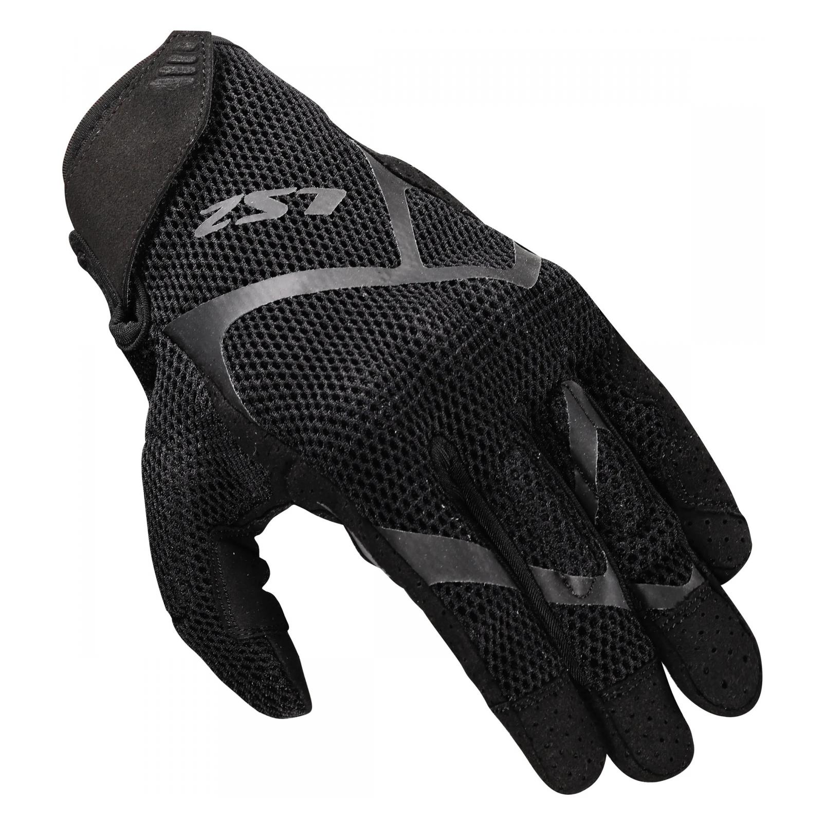 LS2 Handschuh Ray Ii Damen Schwarz Gr. M (Damen, M) (70071S0012M)