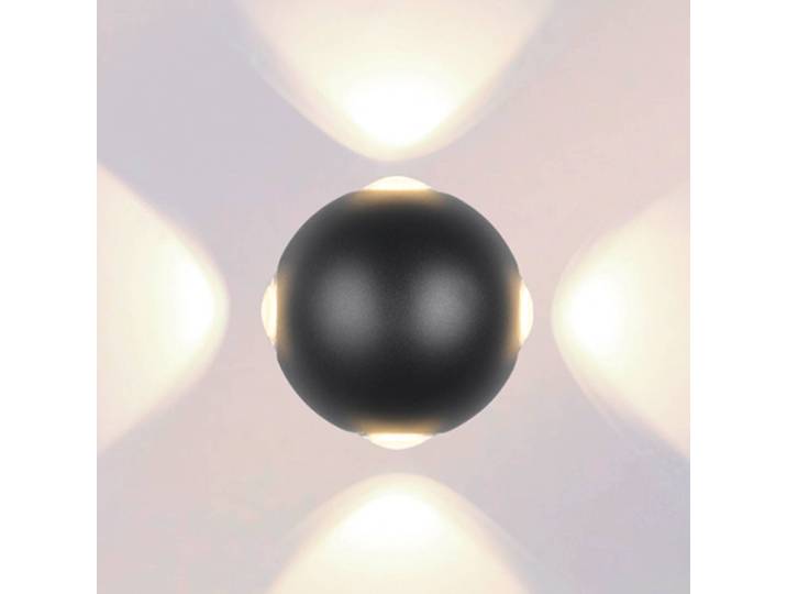 Trio Lighting LED Außenwandleuchte Avisio, schwarz, Aluminium, Modern