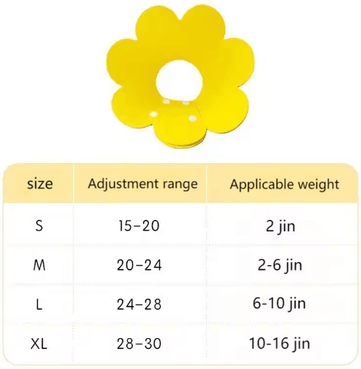 Inspire Picks Protective Recovery Cone Collar Anti Lick & Anti Bite Healing Collar For Dogs & Cats yellow xl