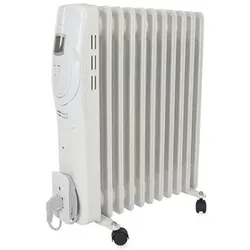 Perel Ölradiator, 11 Rippen, 3 Heizstufen, LCD-Anzeige, Zeitschaltuhr 2500 W