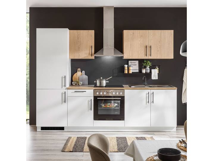 Cuisine Lobbach 270 cm 270 x 200 x 60cm Blanc Sans électroménager