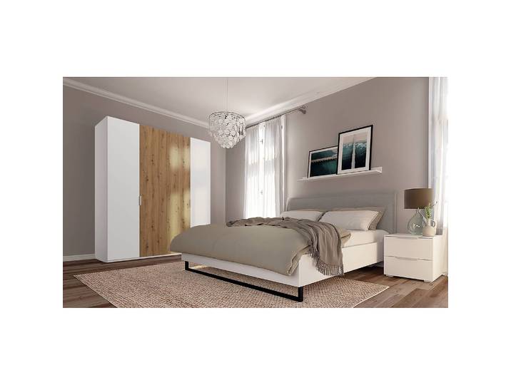 Armoire pure artisan 181 x 222cm Beige/Blanc alpin/Imitation chêne Artisan