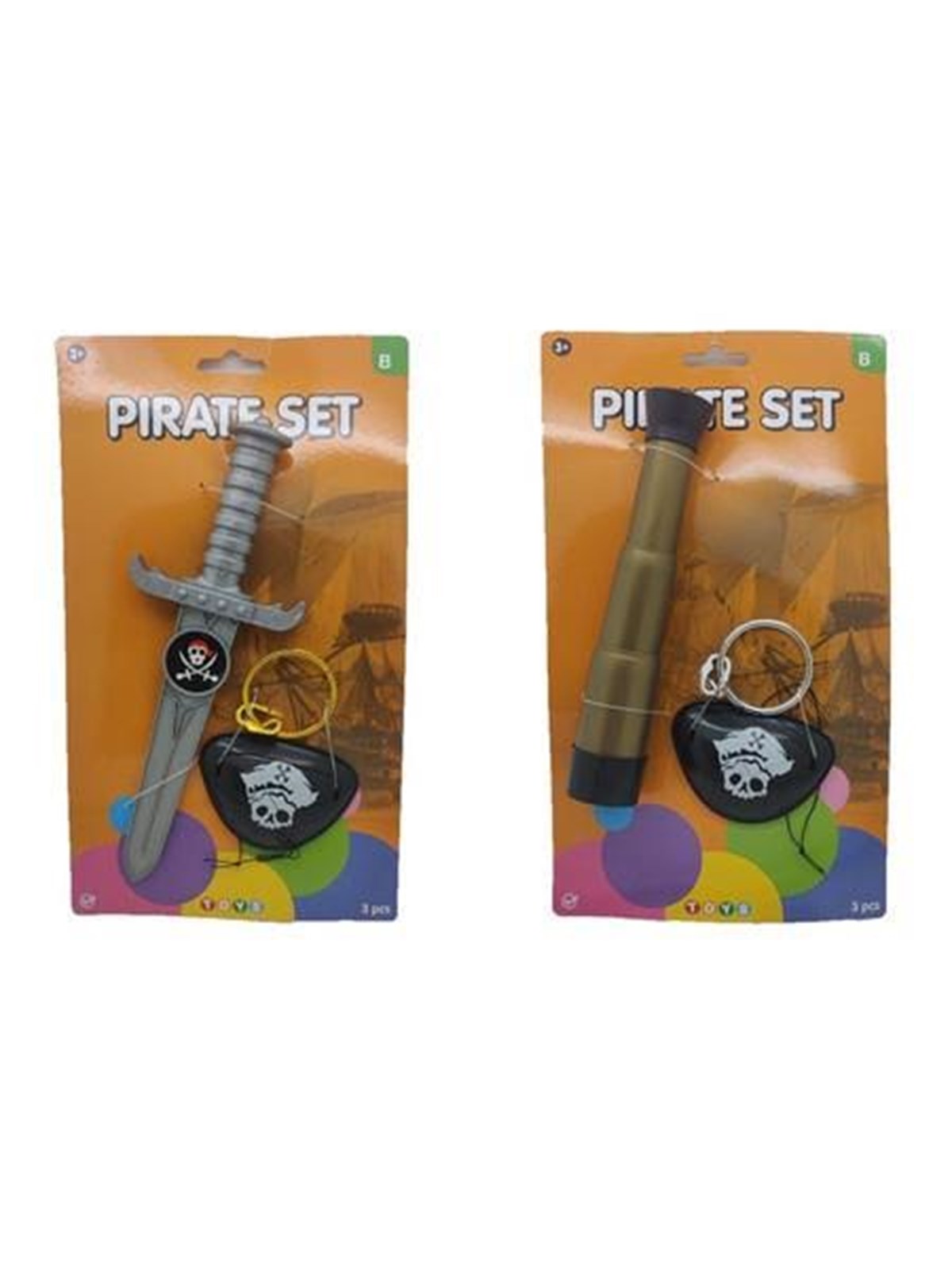 Impulse Toys Pirate set 3pcs 2-asst