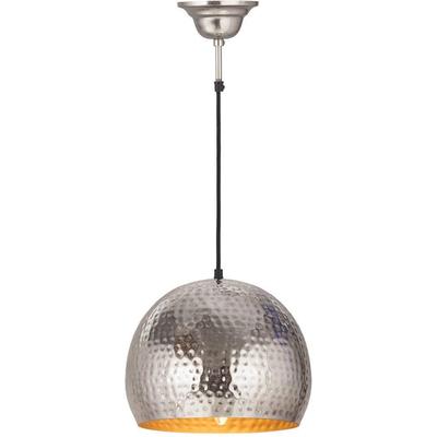 KAYOOM Pendelleuchte "Factory", grau (nickelfarben), 1, Ø 27cm H: 21cm, 1 Stk., Leuchten, Hängeleuchte, Hängelampe, Pendelleuchte