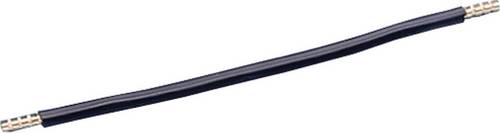Jäger Direkt 611772 Verdrahtungsbrücke 350mm beidseitig mit 11mm Aderendhülsen Verdrahtungsbrücke Schwarz 6mm²