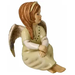 Goebel, Deko Figuren + Skulpturen, Schutzengel Gloria - Engel des Glücks, Steingut, Grün, 10.5 cm, 41645041