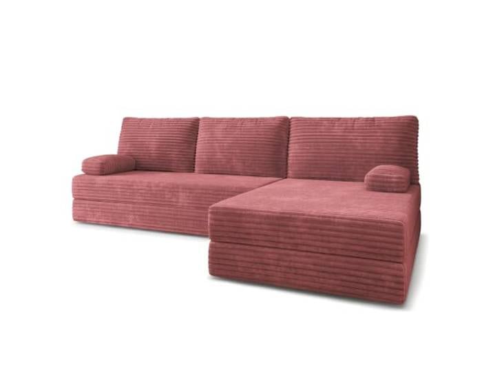 Masseno Schaumstoff-Ecksofas ANKO mit Schlaffunktion, Modulares Schlafsofa aus Schaumstoff, Klappbares Bodensofa, Boneless, Ohne Montage - Rosa, TILIA 62