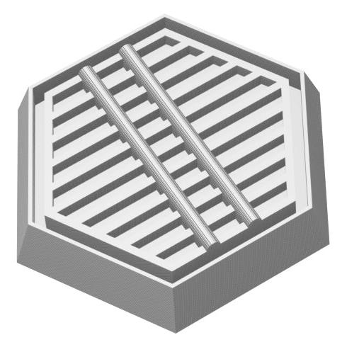 Feldherr 3D02SET - Base Set aus Kunststoff für Brettspiele / Tabletop - 3 hexagonale Bases (Kunststoff) (3D02SET)