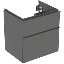 Geberit iCon Waschtisch-Unterschrank 502303JK1 59,2x61,5x47,6cm, 2 Schubladen, lava matt/lava matt