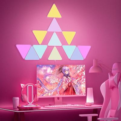 Uplifted Goods Smart RGB Color Mood Triangle Wall Light 6pcs rgb Tuya Wifi App