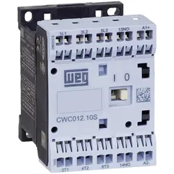 Weg CWC07-10-30D24S Schütz 3 Schliesser 3 kW 230 V/AC 7 A mit Hilfskontakt 1 S, Relais