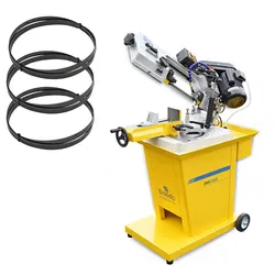 BAMATO Metallbandsäge BMS-150K mit Kühlmitteleinrichtung (230V) Aktionsset inkl....