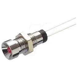 LED 103 I GE - LED, bedrahtet, 3 mm, gelb, Innenrefl., Ø6 mm, 15 mcd