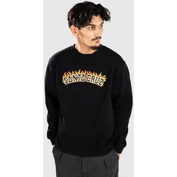 Santa Cruz Burnt Collegiate Crew Sweater black Gr. XL