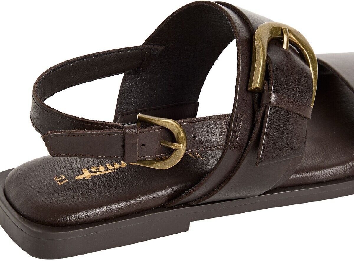 TAMARIS Sandales plates en cuir
