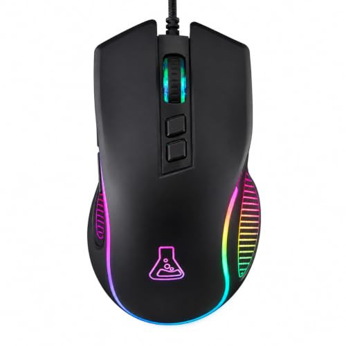 The G-Lab Kult Thorium bekabelde gaming-muis met RGB, 12800 DPI en 7 toetsen