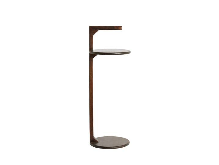Light & Living Beistelltisch Delmino, Braun, Holz, Mangoholz, rund, 26x77x26 cm, Wohnzimmer, Wohnzimmertische, Beistelltische