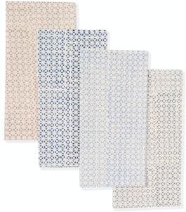 ROBIN Printed Napkins by Sustainable Threads - 100% Cotton, Hand block printed, Fairtrade (Set of 4)