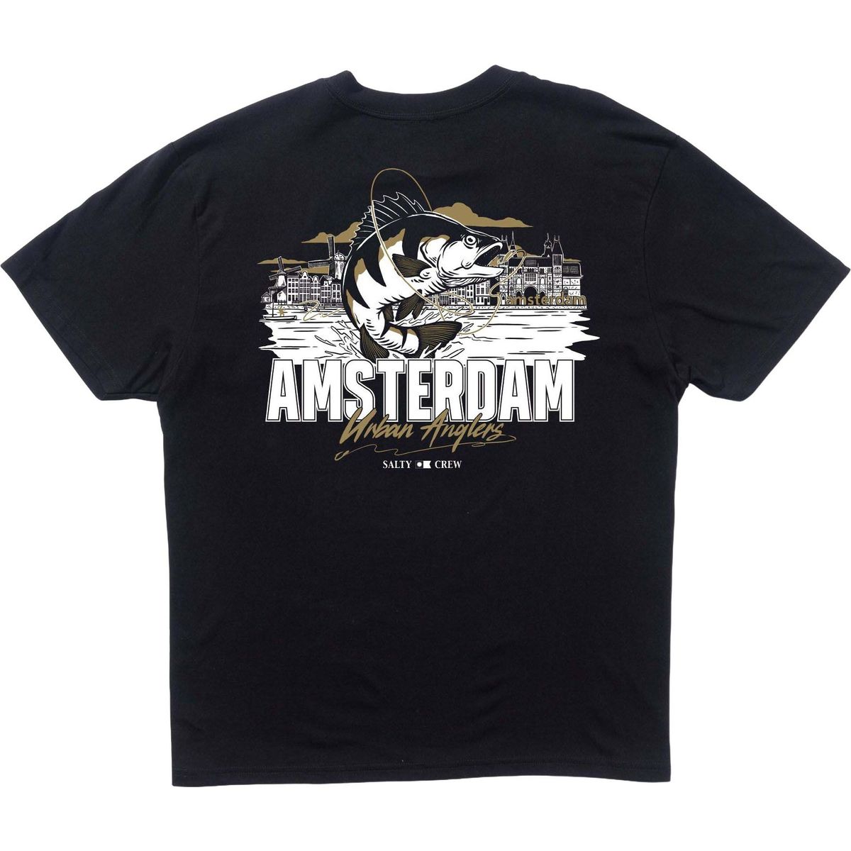 Salty Crew Amsterdam Urban Angler SS Tee black (BLK) M 25035097E-BLK-M