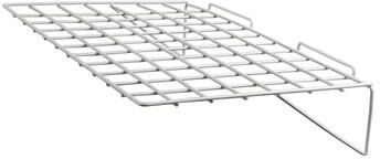 "Econoco - EWH/2314 - 24""W x 14""D White Wire Shelf for Slatwall Sold in Pack of 6"