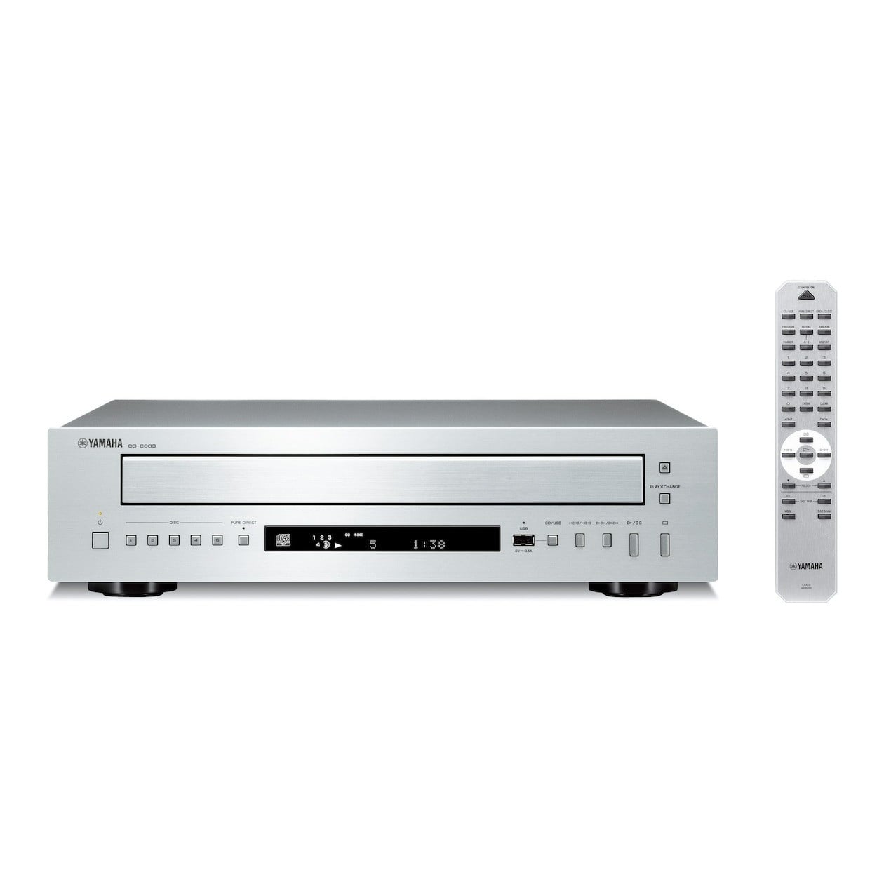 Yamaha CD-C603 CD-speler Zilver