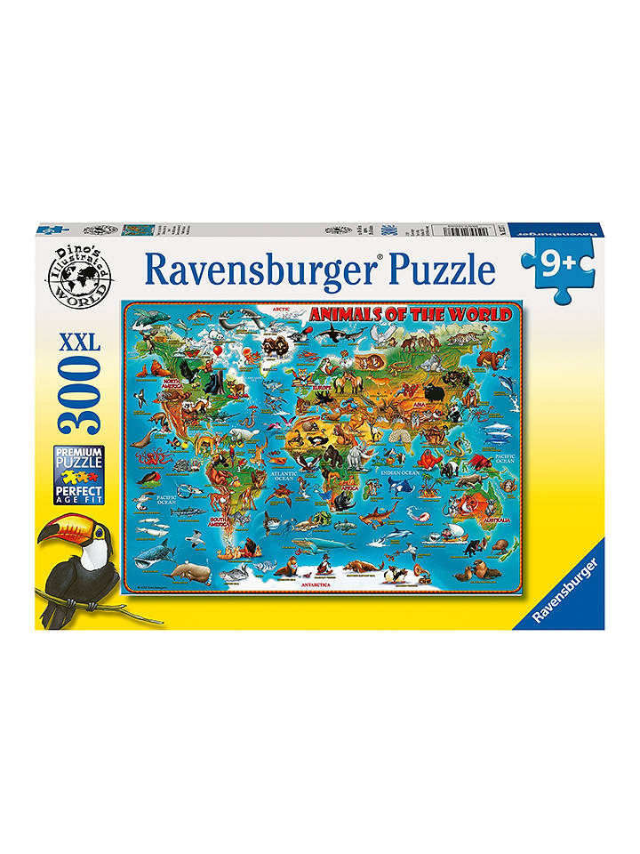 Ravensburger 300tlg. Puzzle " Tiere rund um die Welt" - ab 9 Jahren - onesize