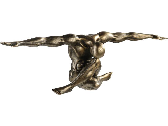 Dekofigur CASABLANCA BY GILDE Figur Chliffhanger , braun (bronzefarben), B:59,5cm H:20cm T:22cm, Kunstharz, Dekofiguren, Dekofigur