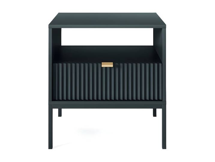 Table de chevet panneau de particule noir