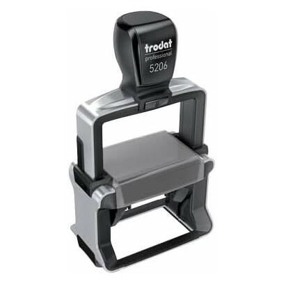 Trodat Textstempel, individualisierbar 5206 selbstfärbend schwarz mit Logo (320972)