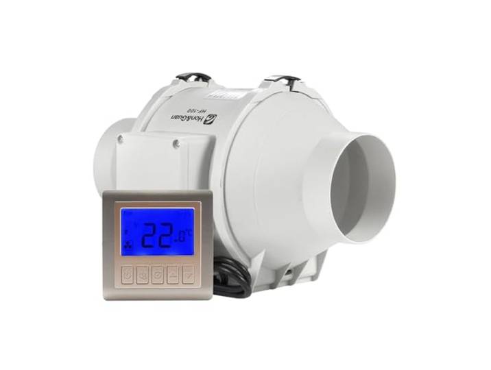 5-Zoll-Timer-Abluftventilator, Inline-Kanalventilator Mit Smart-Switch-Controller, Luftabsaugung Kommerziell