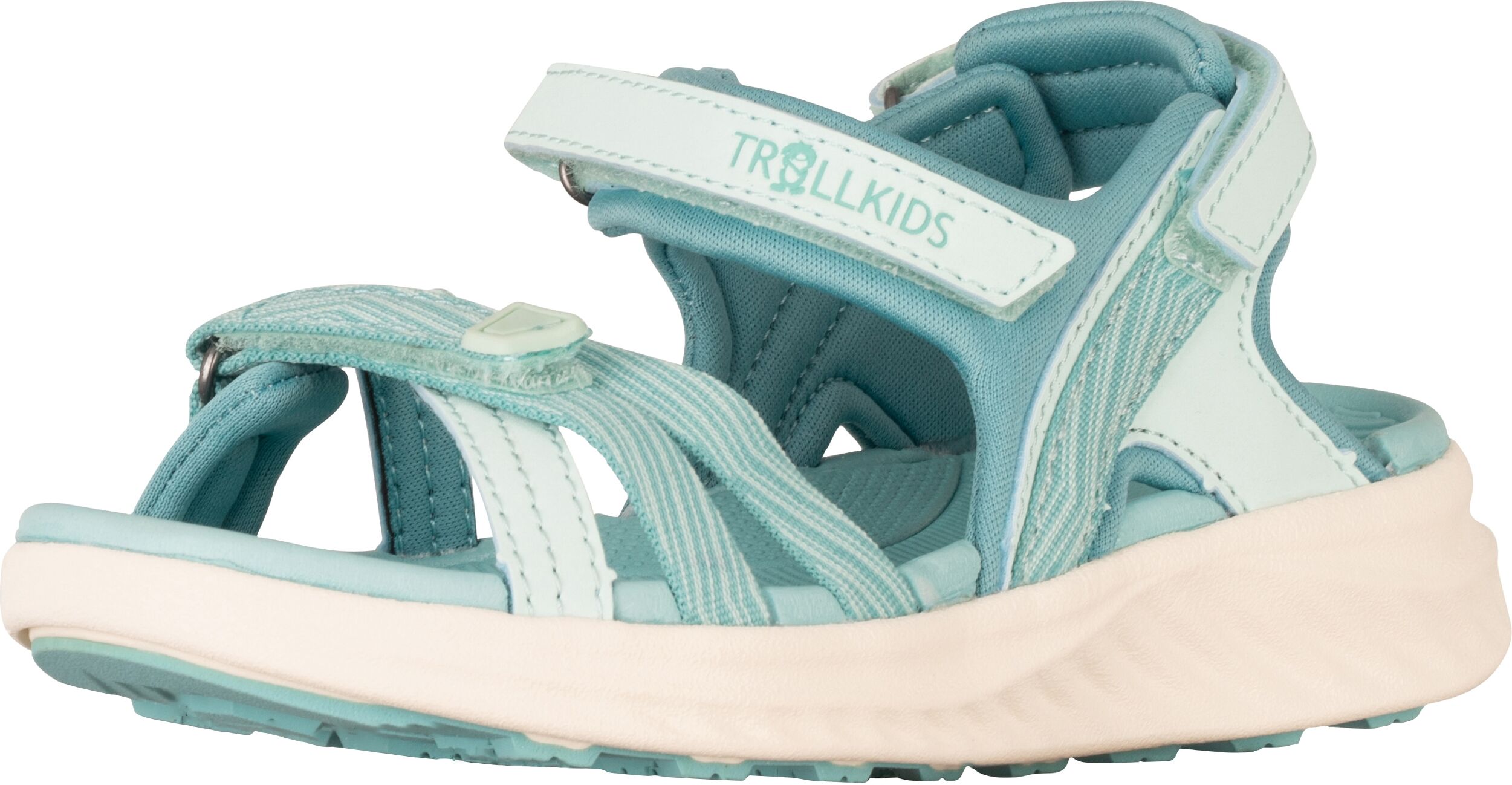 Sandale TROLLKIDS "GIRLS PREIKESTOLEN SANDAL XT", Mädchen, Gr. 29, blau (aqua haze, aqua marble), Synthetik, Textil, Schuhe Sandale aqua haze, aqua marble 29