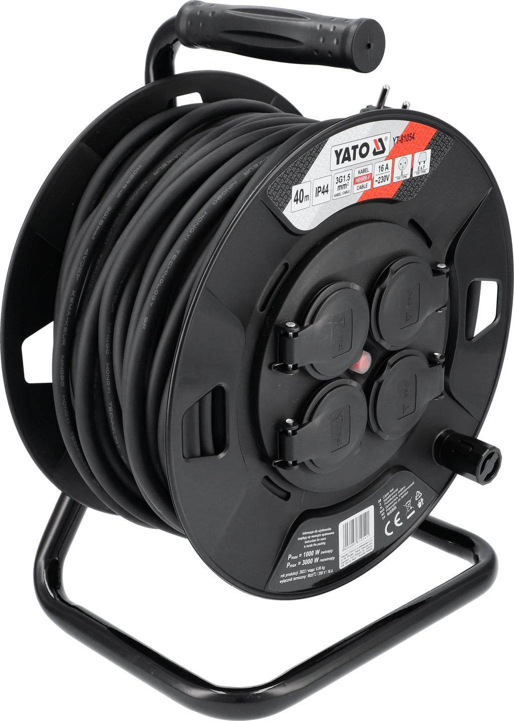 YATO Kabelhaspel YT-81054, 40 meter, 7 kg